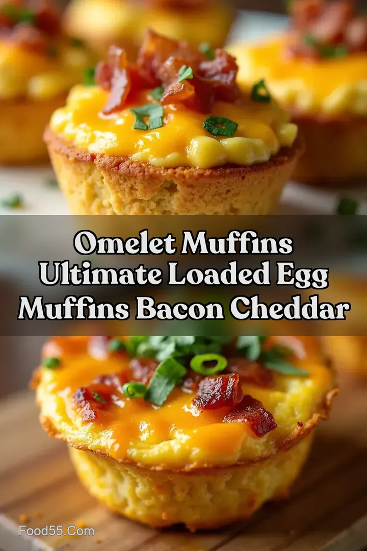 Omelet Muffins Ultimate Loaded Egg Muffins Bacon Cheddar