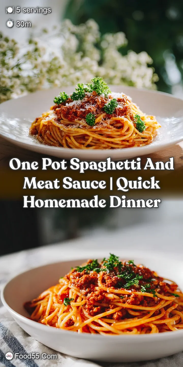 Close-up of spaghetti with meat sauce, vibrant red sauce, perfectly cooked pasta strands glistening, fresh herbs sprinkled...