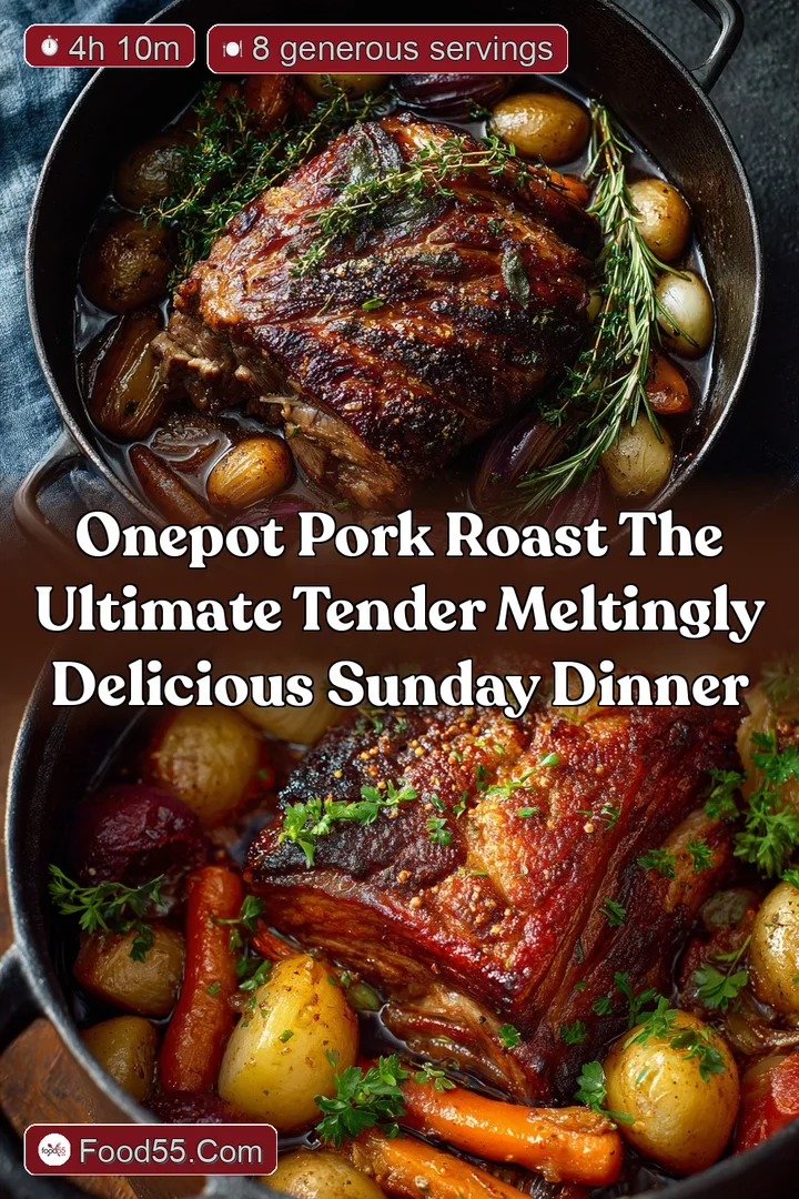 OnePot Pork Roast The ultimate tender meltingly delicious Sunday Dinner