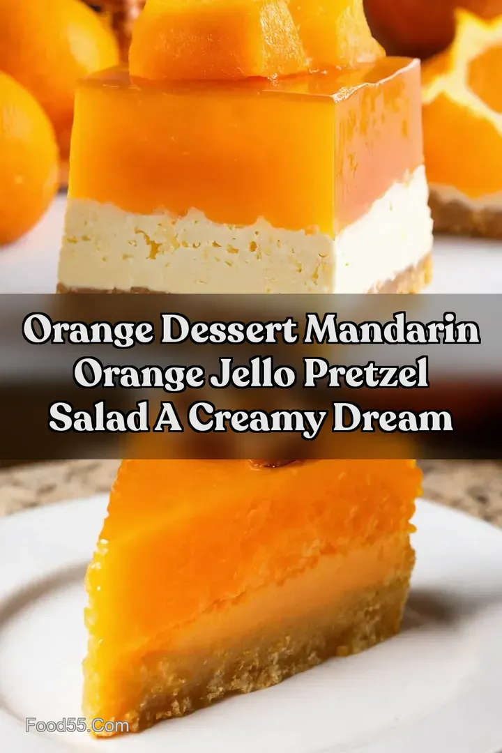 Orange Dessert Mandarin Orange Jello Pretzel Salad A Creamy Dream