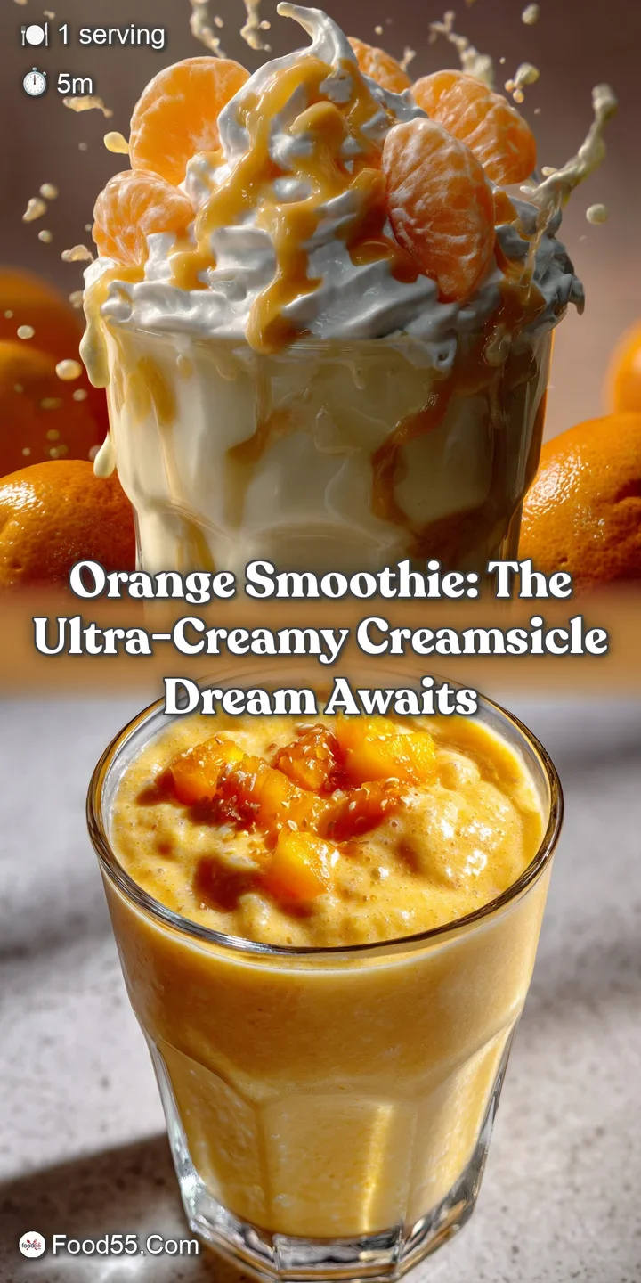 Orange Smoothie: The Ultra-Creamy Creamsicle Dream Awaits