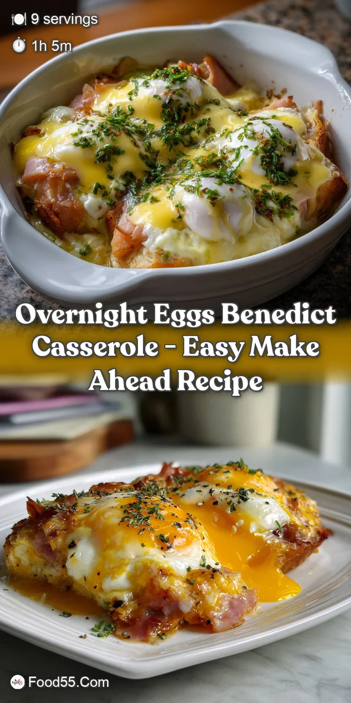Overnight Eggs Benedict Casserole - Easy Make Ahead Recipe