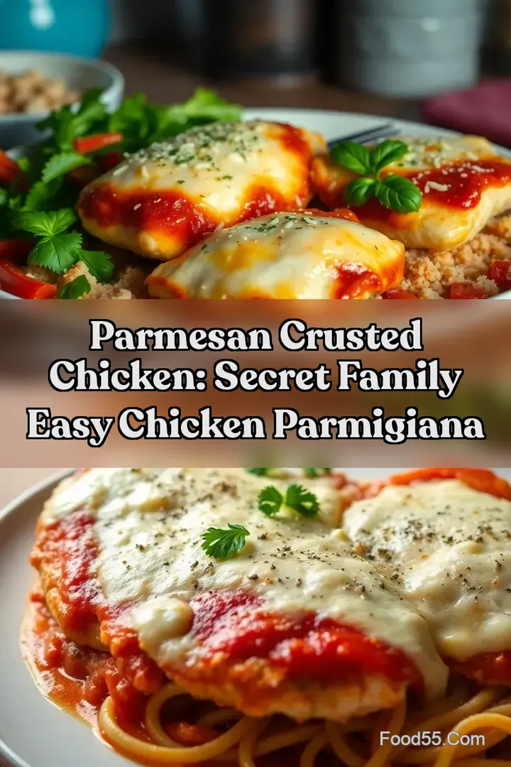 Parmesan Crusted Chicken: Secret Family Easy Chicken Parmigiana : PIN FOR LATER Parmesan Crusted Chicken: Secret Family Easy Chicken Parmigiana