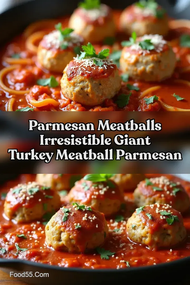 Parmesan Meatballs Irresistible Giant Turkey Meatball Parmesan