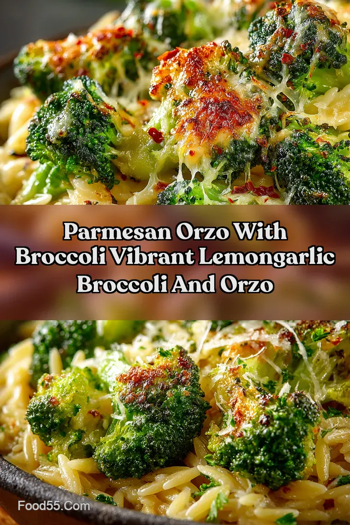 Parmesan Orzo With Broccoli Vibrant LemonGarlic Broccoli and Orzo