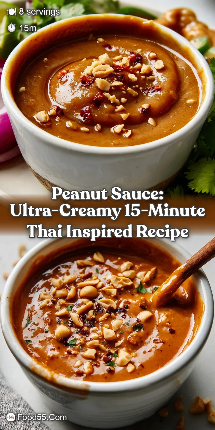 Peanut Sauce: Ultra-Creamy 15-Minute Thai Inspired Recipe