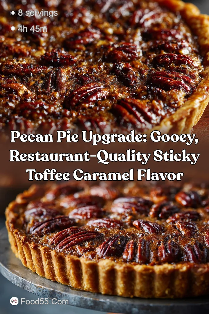 Pecan Pie Upgrade: Gooey Restaurant-Quality Sticky Toffee Caramel Flavor