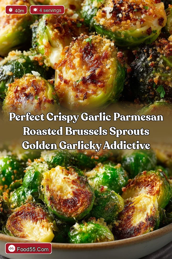 Perfect Crispy Garlic Parmesan Roasted Brussels Sprouts Golden Garlicky Addictive