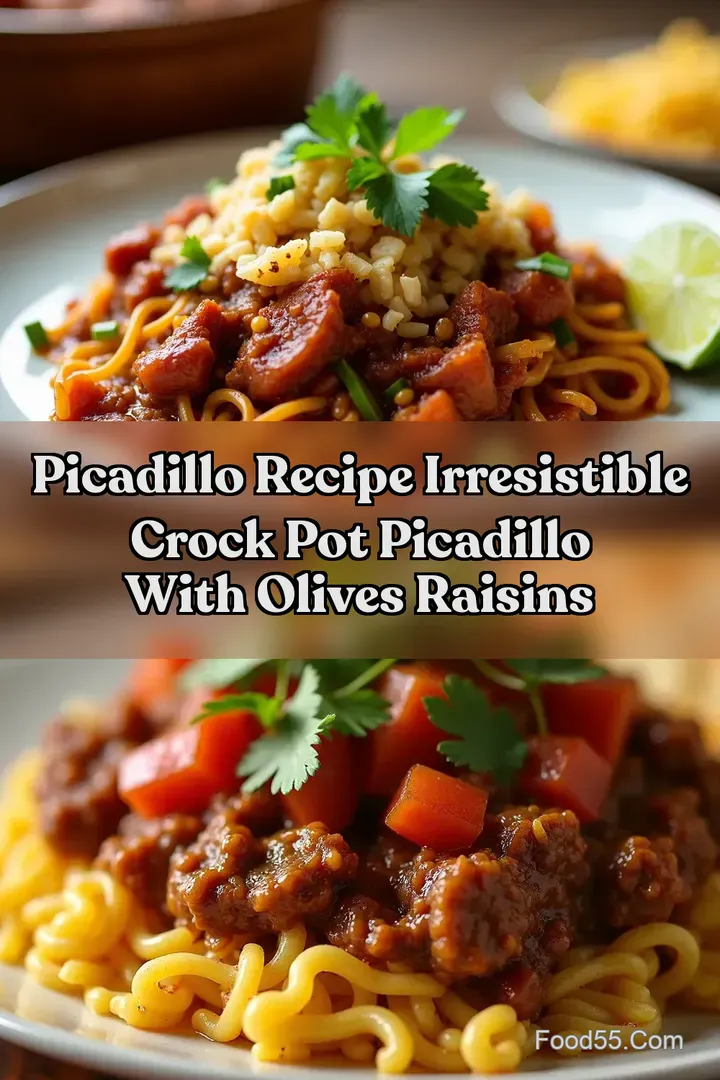 Picadillo Recipe Irresistible Crock Pot Picadillo With Olives Raisins