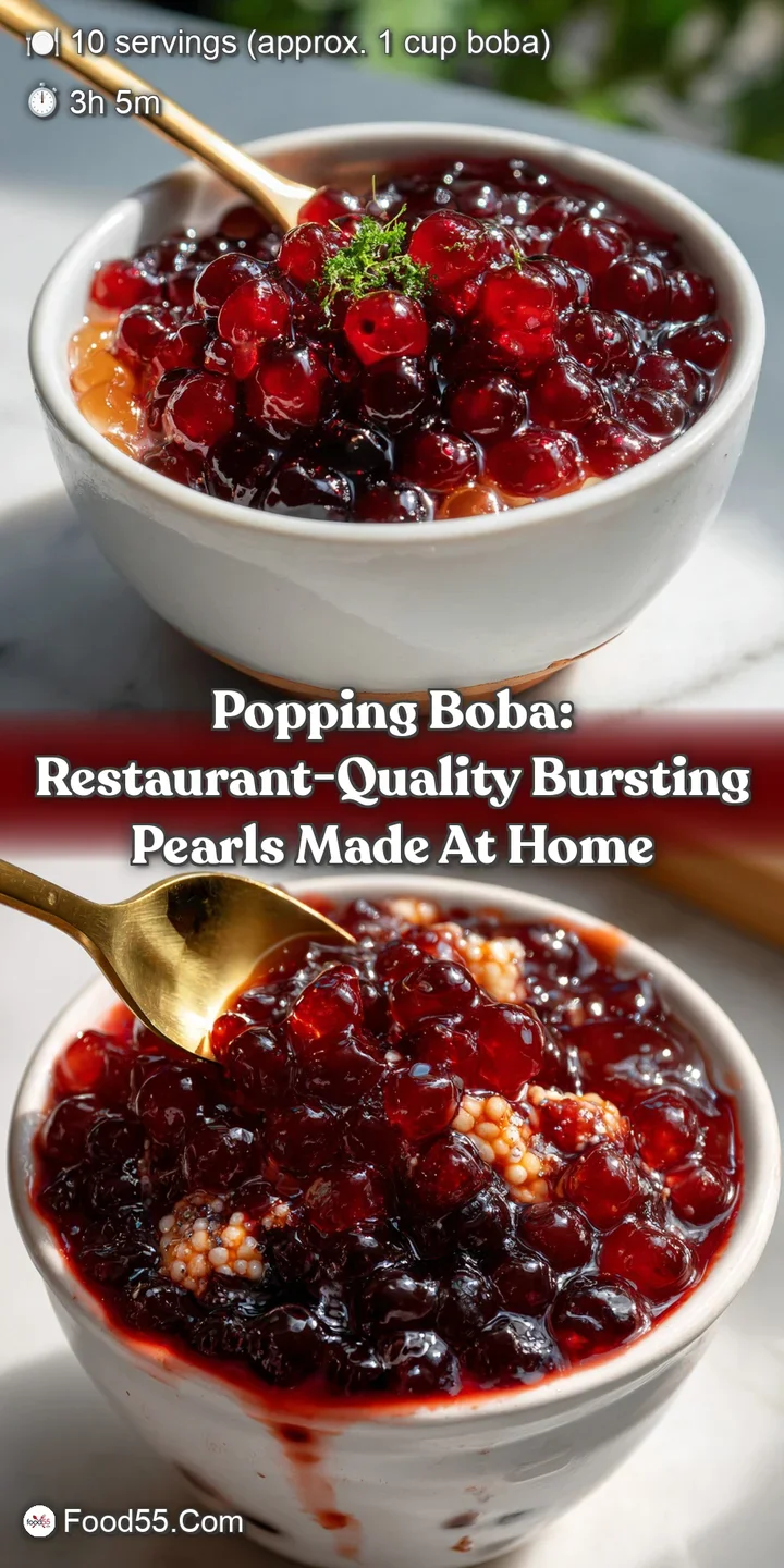 Popping Boba: Restaurant-Quality Bursting Pearls Made at Home
