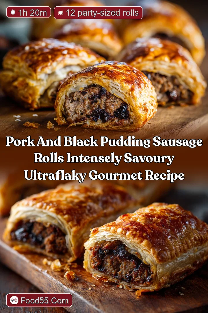Pork and black pudding sausage rolls Intensely Savoury UltraFlaky Gourmet Recipe