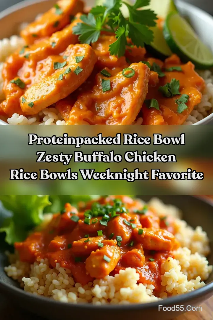 ProteinPacked Rice Bowl Zesty Buffalo Chicken Rice Bowls Weeknight Favorite