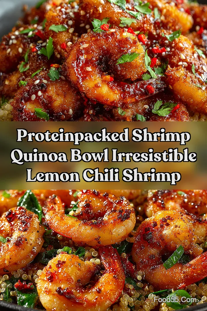 ProteinPacked Shrimp Quinoa Bowl Irresistible Lemon Chili Shrimp