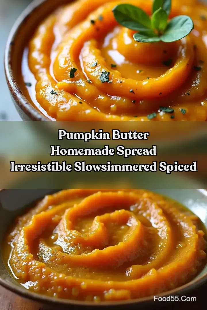 Pumpkin Butter Homemade Spread Irresistible SlowSimmered Spiced