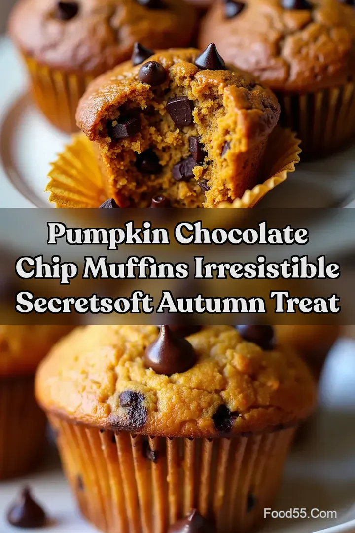Pumpkin Chocolate Chip Muffins Irresistible SecretSoft Autumn Treat