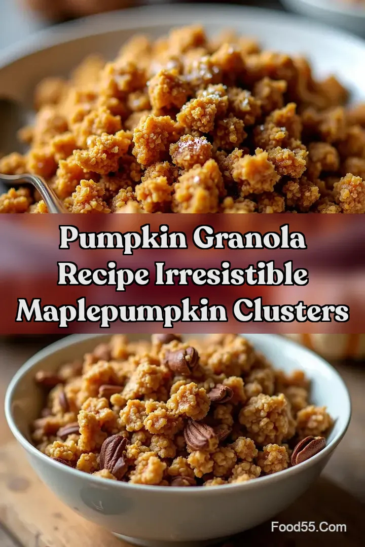 Pumpkin Granola Recipe Irresistible MaplePumpkin Clusters