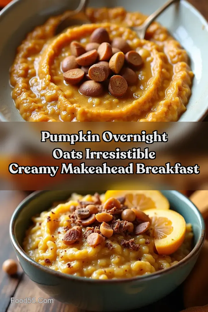 Pumpkin Overnight Oats Irresistible Creamy MakeAhead Breakfast