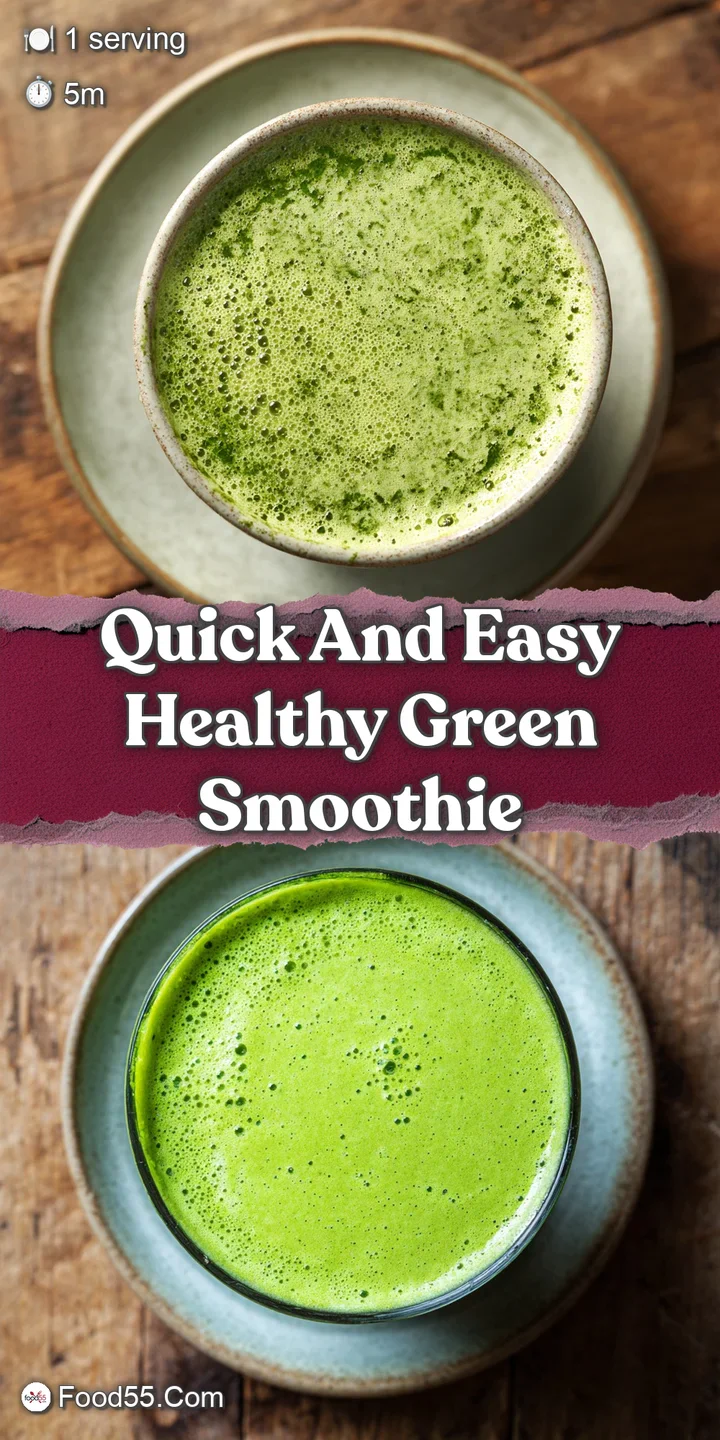 Close-up of a lush green smoothie, showing small air bubbles and a thick, creamy texture. Fresh, healthy, and inviting drink.