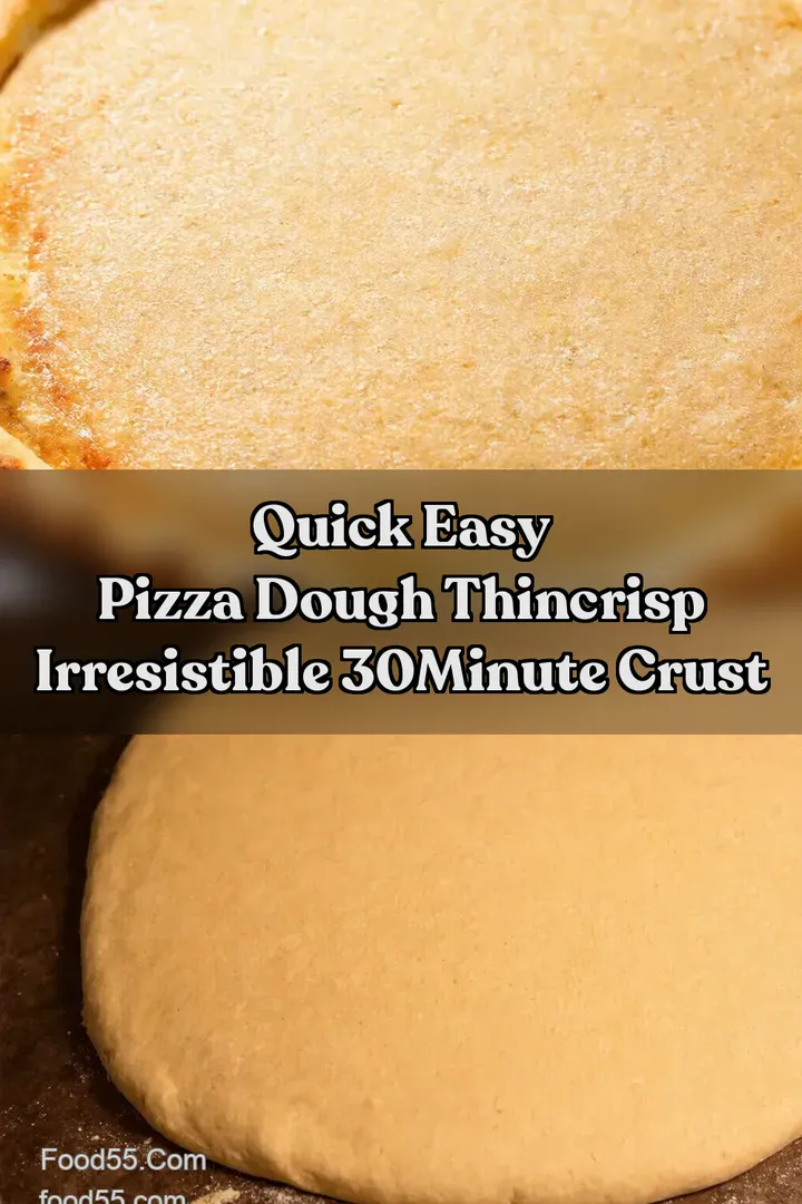 Quick Easy Pizza Dough ThinCrisp Irresistible 30Minute Crust