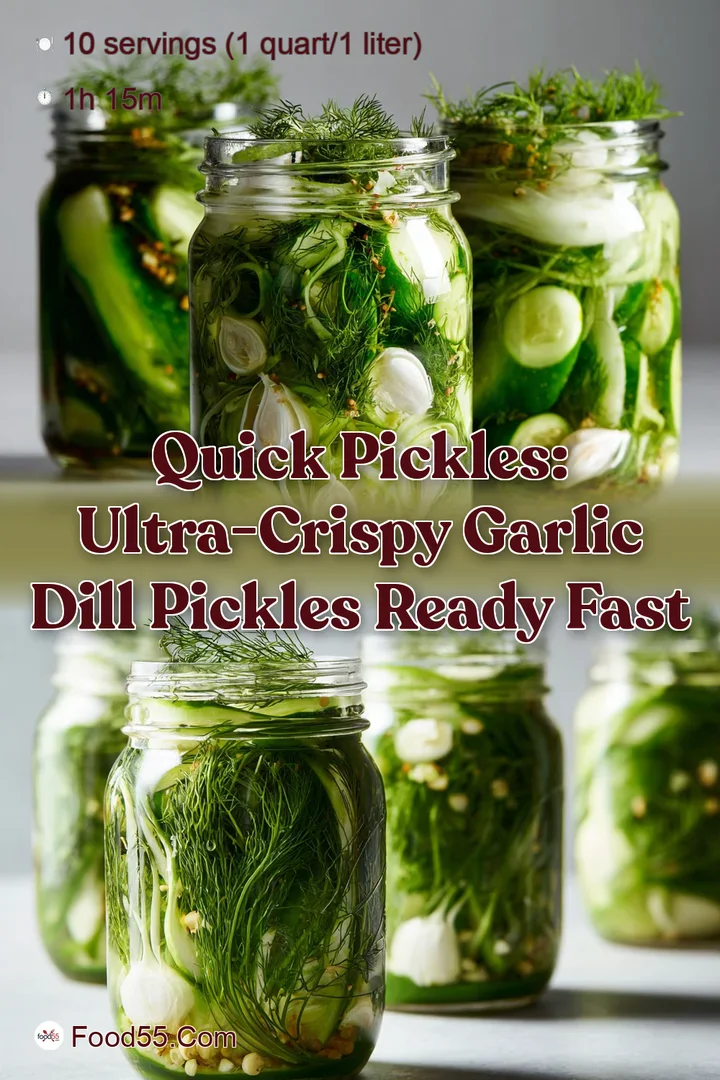 Quick Pickles: Ultra-Crispy Garlic Dill Pickles Ready Fast