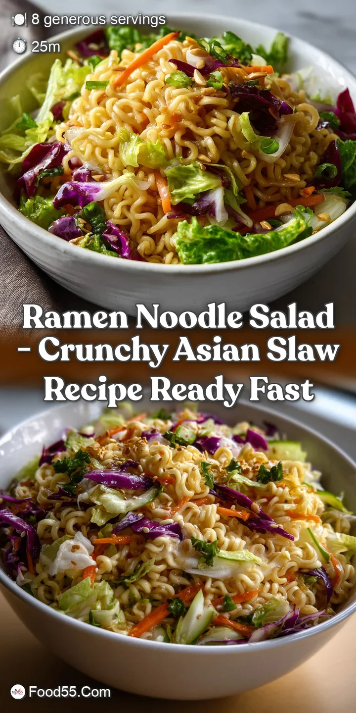 Ramen Noodle Salad - Crunchy Asian Slaw Recipe Ready Fast