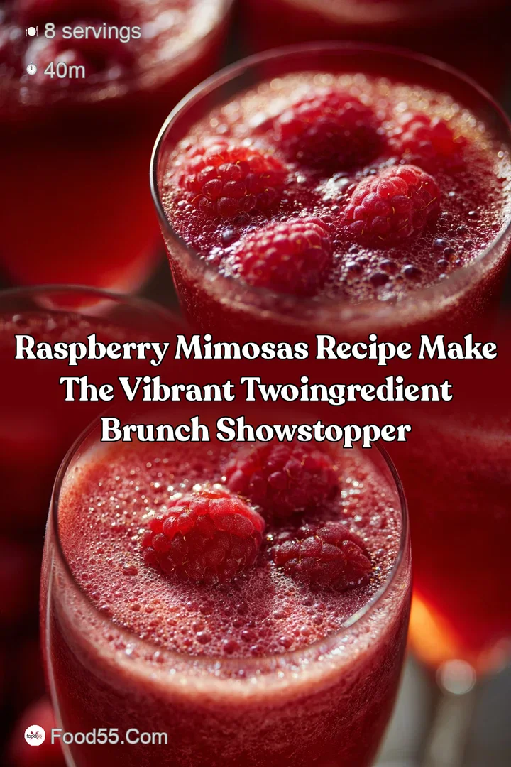 Raspberry Mimosas Recipe Make the Vibrant TwoIngredient Brunch Showstopper