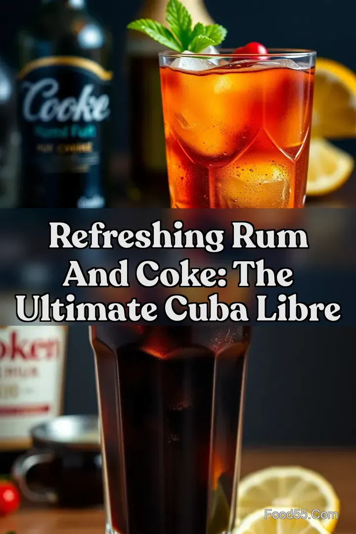 Refreshing Rum and Coke: The Ultimate Cuba Libre : PIN FOR LATER Refreshing Rum and Coke: The Ultimate Cuba Libre
