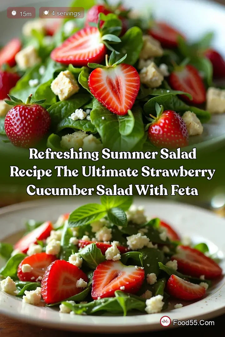 Refreshing Summer Salad Recipe The Ultimate Strawberry Cucumber Salad with Feta