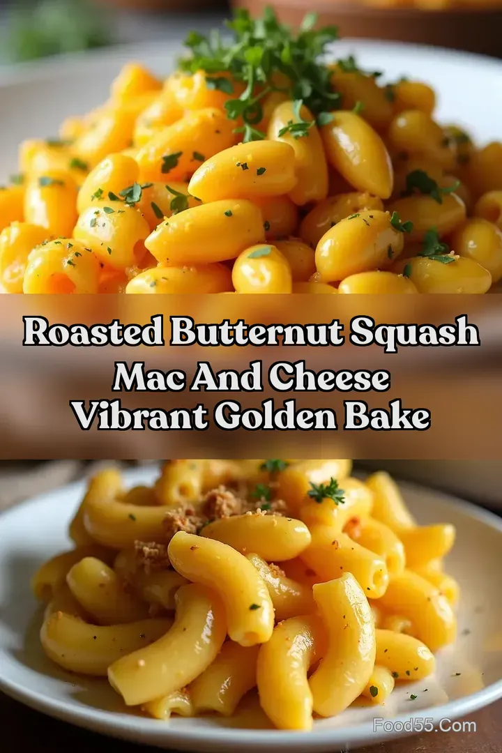 Roasted Butternut Squash Mac and Cheese Vibrant Golden Bake
