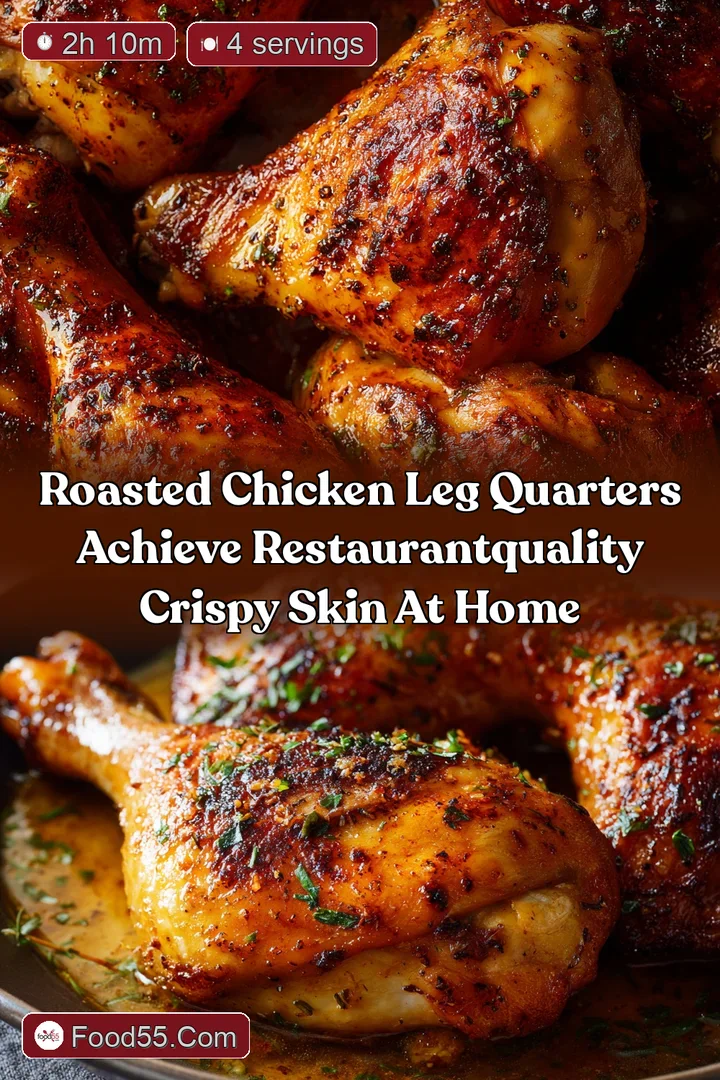 Roasted Chicken Leg Quarters Achieve RestaurantQuality Crispy Skin At Home