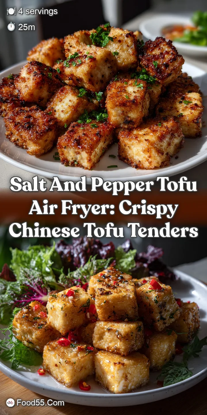 Salt and Pepper Tofu Air Fryer: Crispy Chinese Tofu Tenders