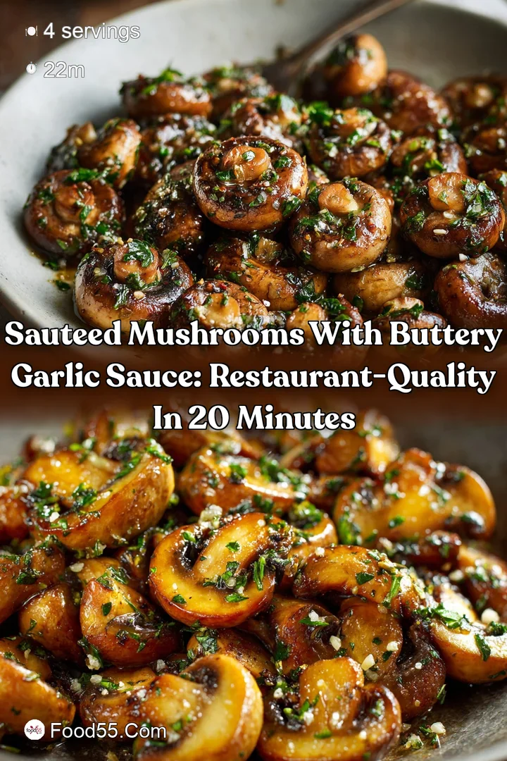 Sauteed Mushrooms with Buttery Garlic Sauce: Restaurant-Quality in 20 Minutes