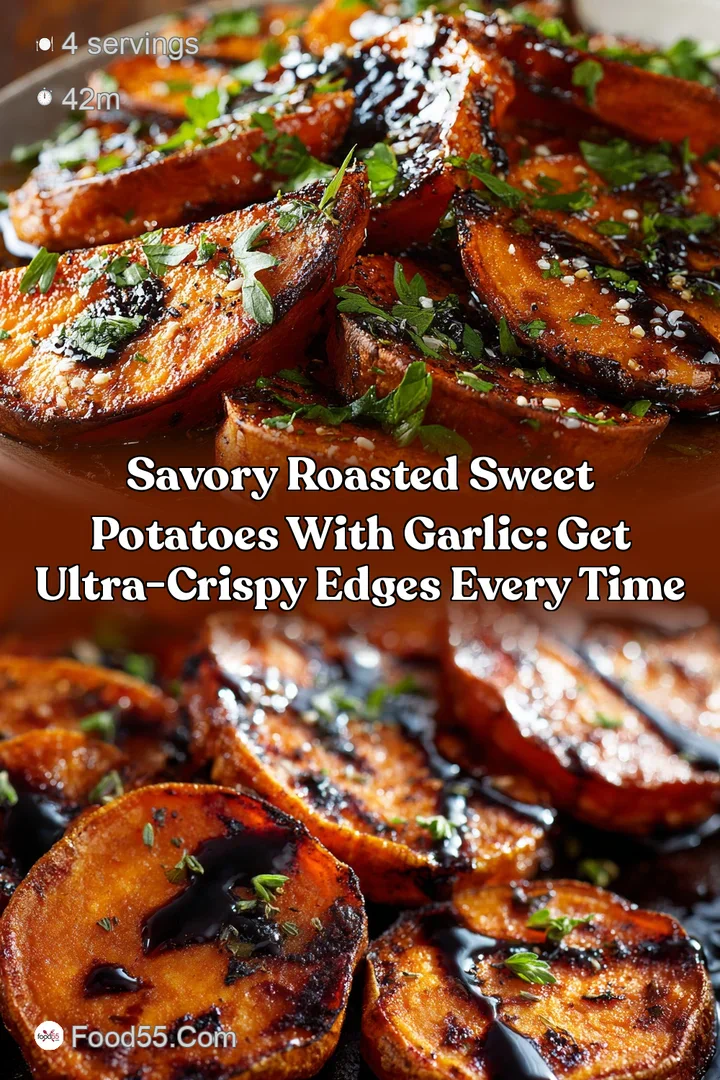 Savory Roasted Sweet Potatoes with Garlic: Get Ultra-Crispy Edges Every Time