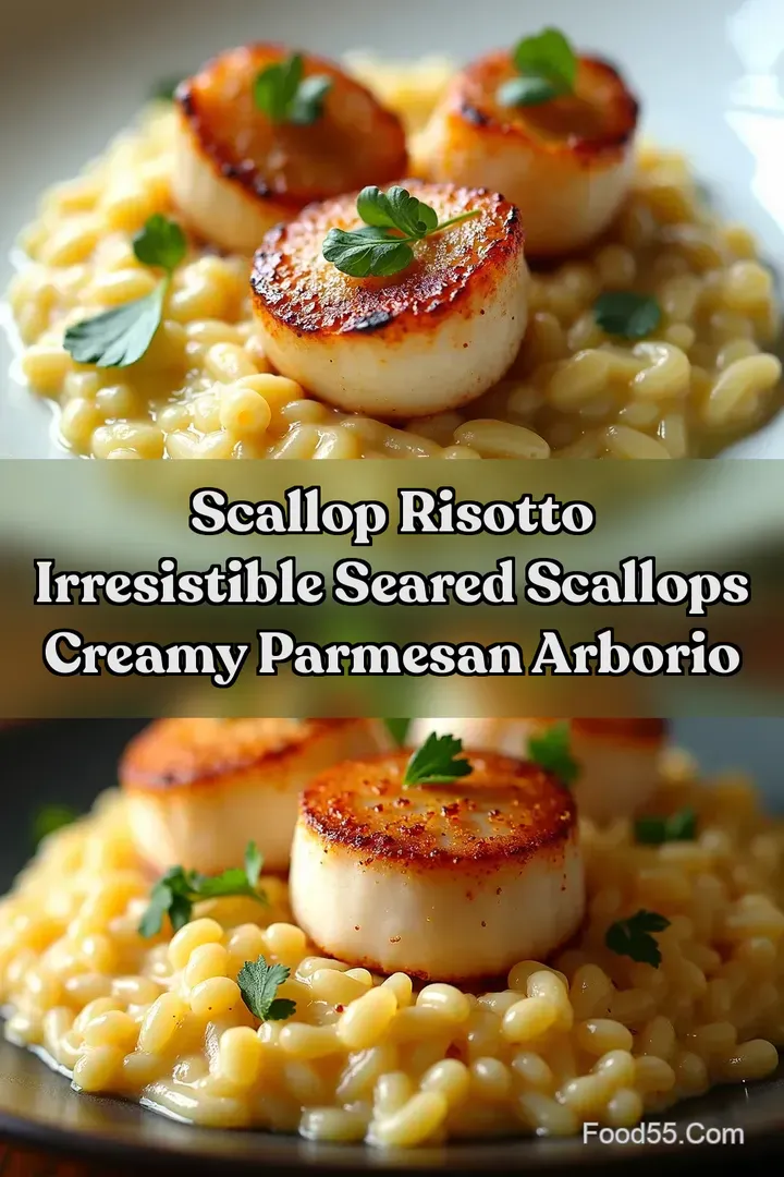 Scallop Risotto Irresistible Seared Scallops Creamy Parmesan Arborio
