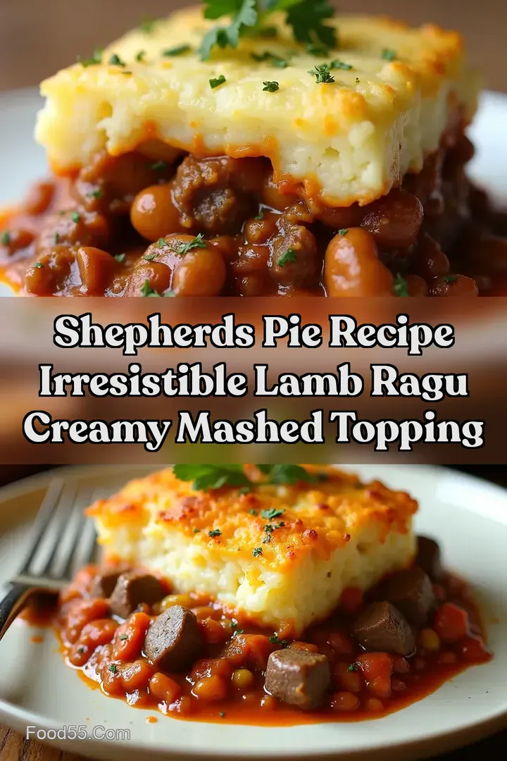 Shepherds Pie Recipe Irresistible Lamb Ragu Creamy Mashed Topping