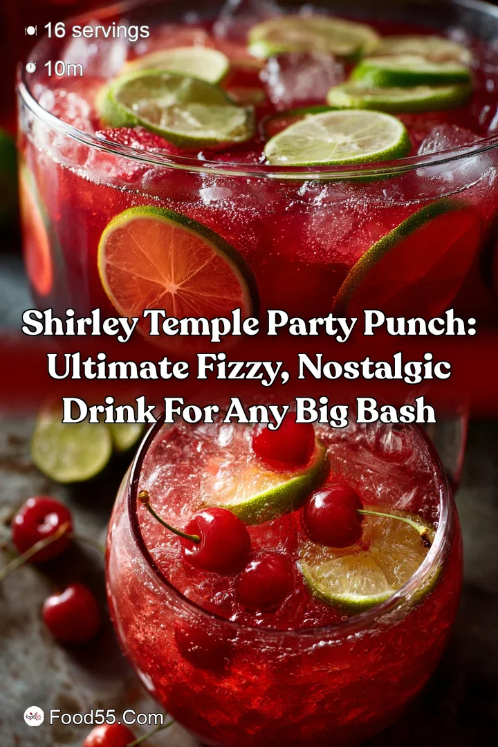 Shirley Temple Party Punch: Ultimate Fizzy Nostalgic Drink for Any Big Bash