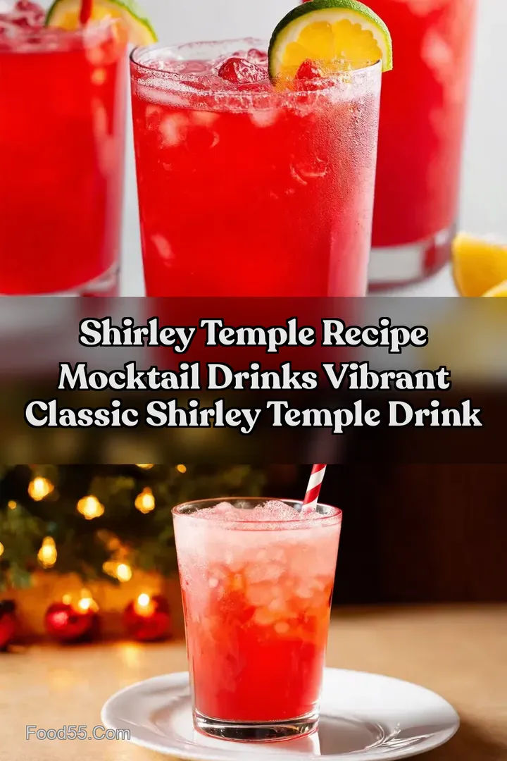 Shirley Temple Recipe Mocktail Drinks Vibrant Classic Shirley Temple Drink