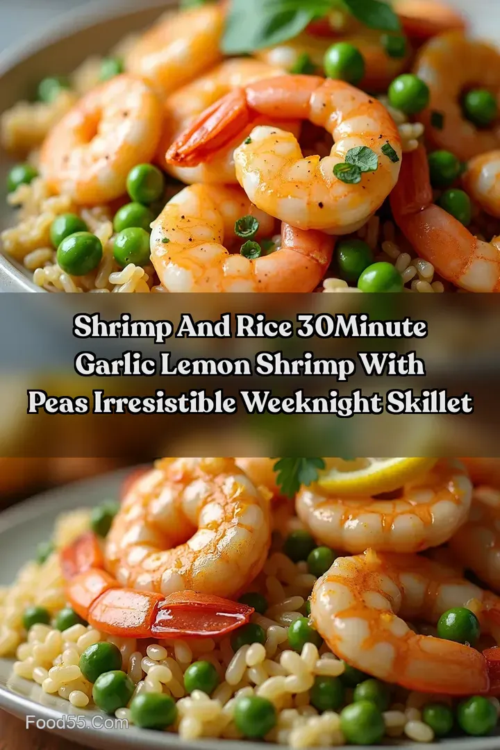 Shrimp And Rice 30Minute Garlic Lemon Shrimp With Peas Irresistible Weeknight Skillet