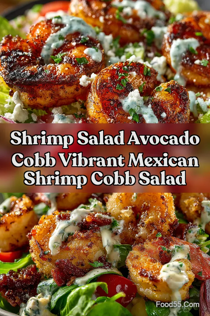 Shrimp Salad Avocado Cobb Vibrant Mexican Shrimp Cobb Salad