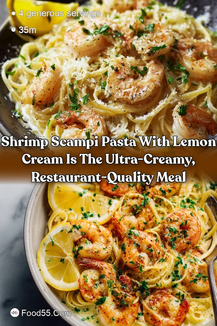 Shrimp Scampi Pasta with Lemon Cream is the Ultra-Creamy Restaurant-Quality Meal