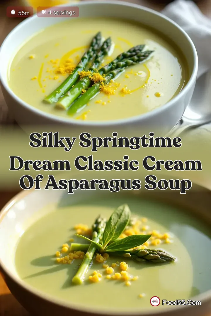 Silky Springtime Dream Classic Cream of Asparagus Soup
