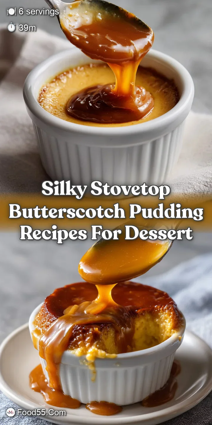 Silky Stovetop Butterscotch Pudding Recipes for Dessert