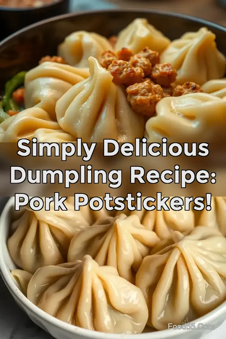 Simply Delicious Dumpling Recipe: Pork Potstickers! : PIN FOR LATER Simply Delicious Dumpling Recipe: Pork Potstickers!