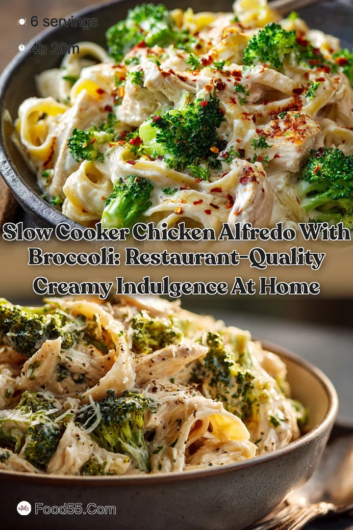 Slow Cooker Chicken Alfredo with Broccoli: Restaurant-Quality Creamy Indulgence at Home