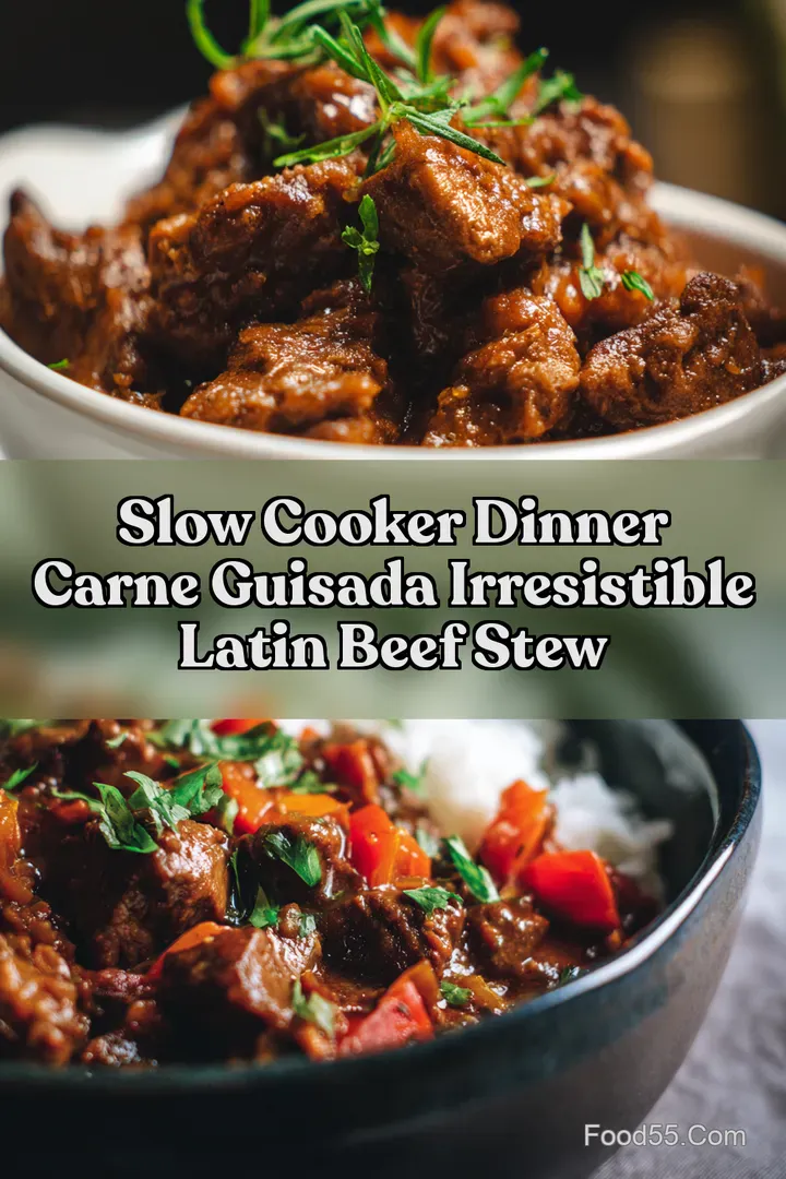 Slow Cooker Dinner Carne Guisada Irresistible Latin Beef Stew