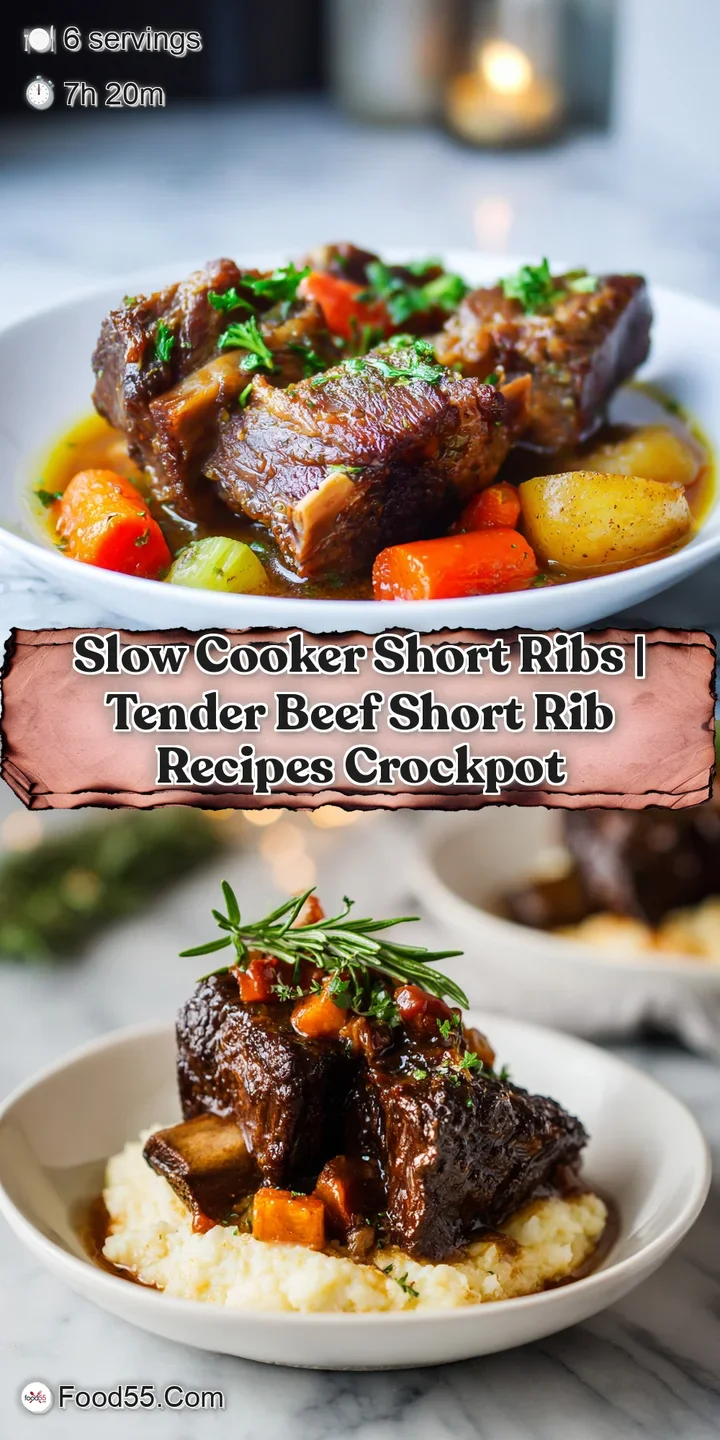 Close-up of fall-apart tender beef ribs, rich brown sauce coating every strand.