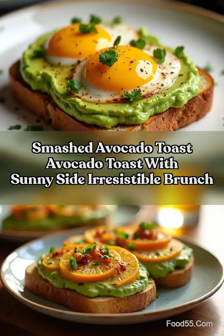 Smashed Avocado Toast Avocado Toast with Sunny Side Irresistible Brunch