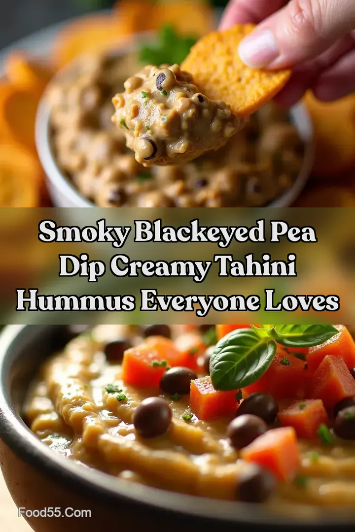 Smoky BlackEyed Pea Dip Creamy Tahini Hummus Everyone Loves