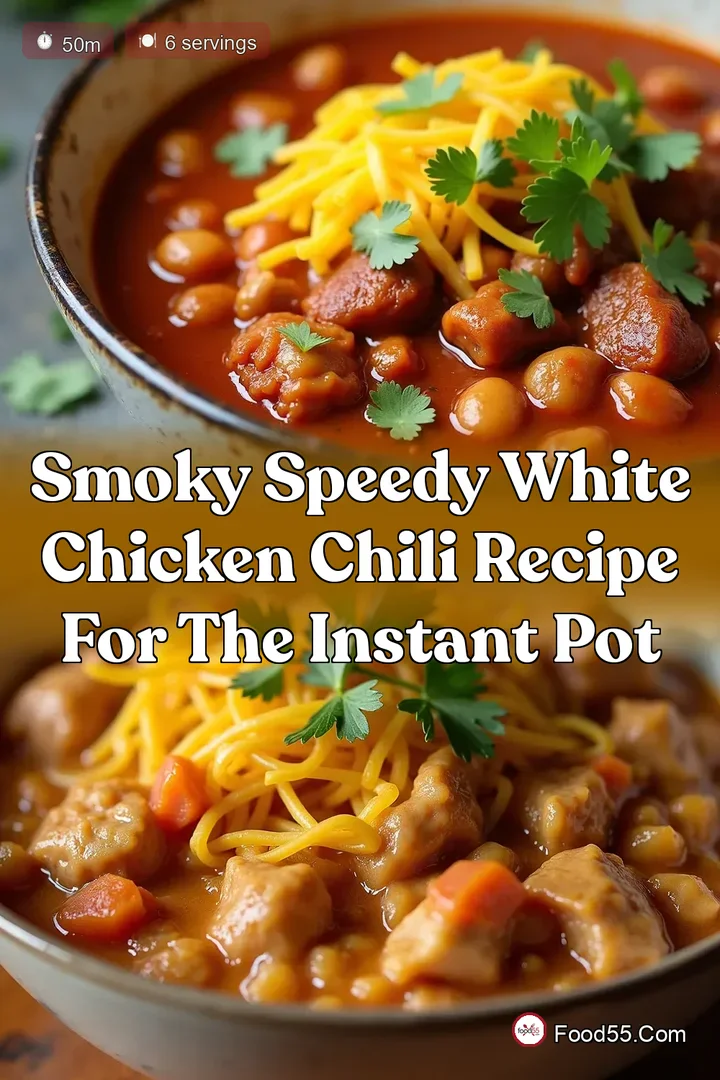 Smoky Speedy White Chicken Chili Recipe for the Instant Pot