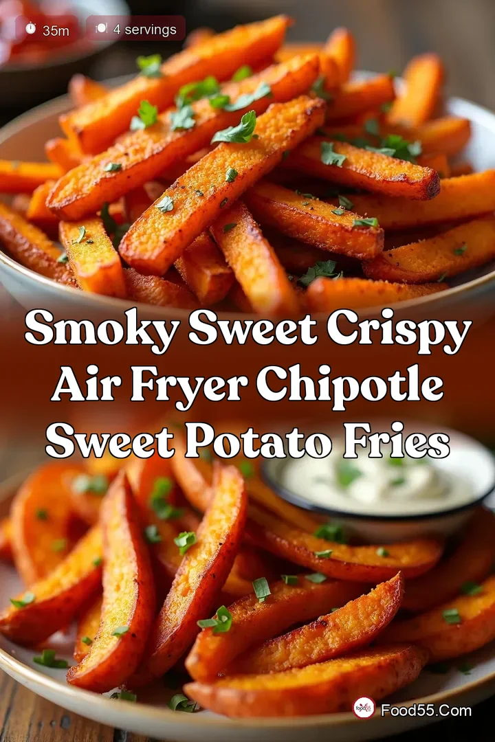 Smoky Sweet Crispy Air Fryer Chipotle Sweet Potato Fries